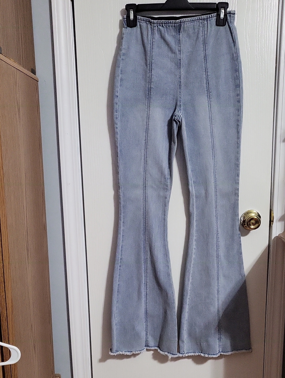 Jeans Womans No Boundaries Light Blue Flare Jeans #4118